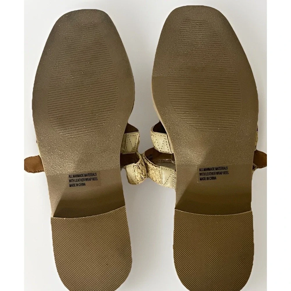 DV by Dolce Vita Fyona Fisherman Sandals Women Sz 8 Woven & Gold Buckle NWOB - Picture 9 of 12